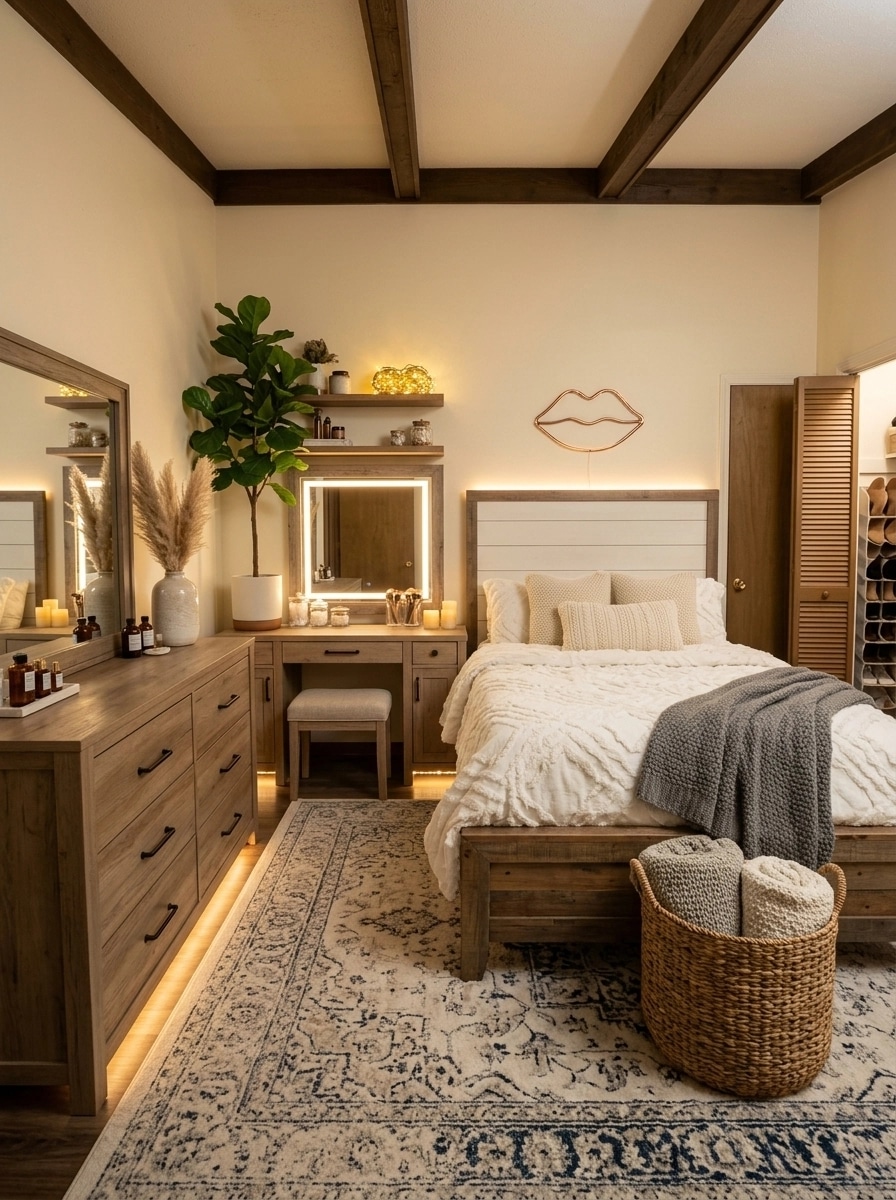 Interior design in Modern Farmhouse style — Bedroom by GenRoom AI