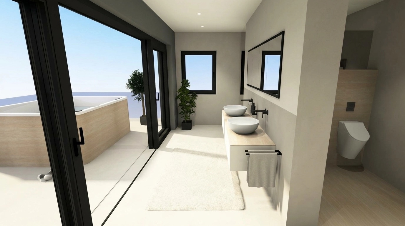 Bathroom interior in no_style style — photo by GenRoom AI