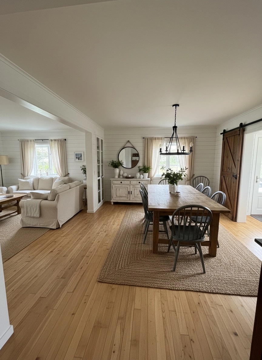 Interior design in Modern Farmhouse style — dining_room by GenRoom AI