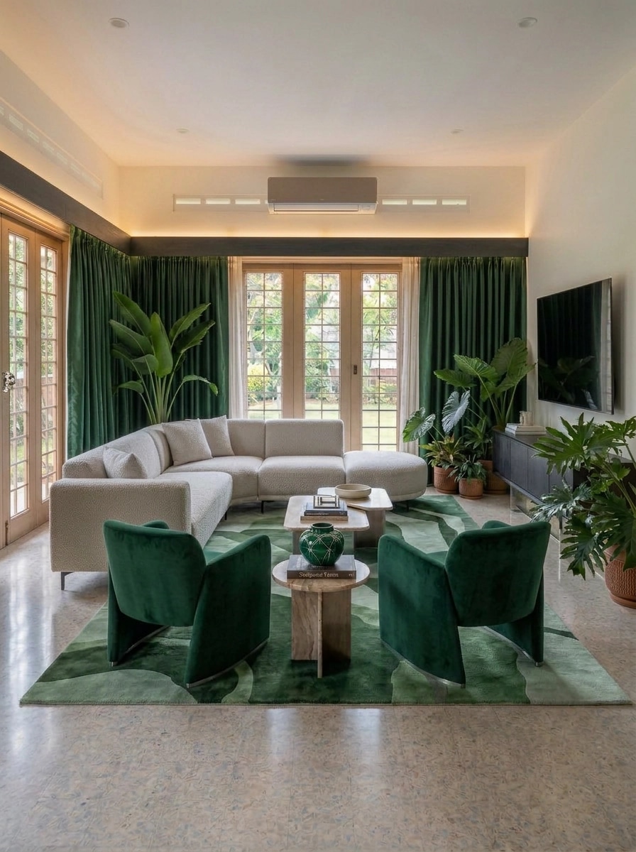Interior design in Contemporary style — Living Room by GenRoom AI