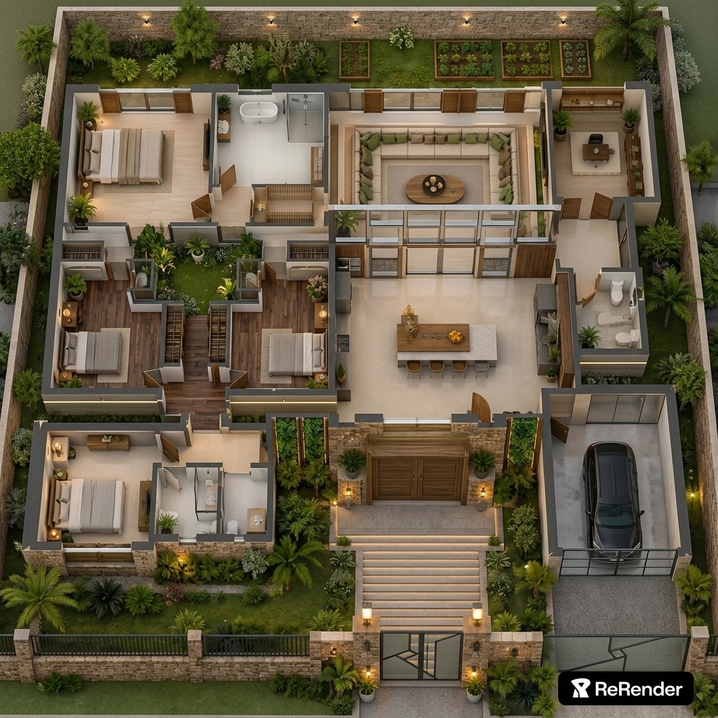 Facade design in Contemporary Facade style — Facade by GenRoom AI