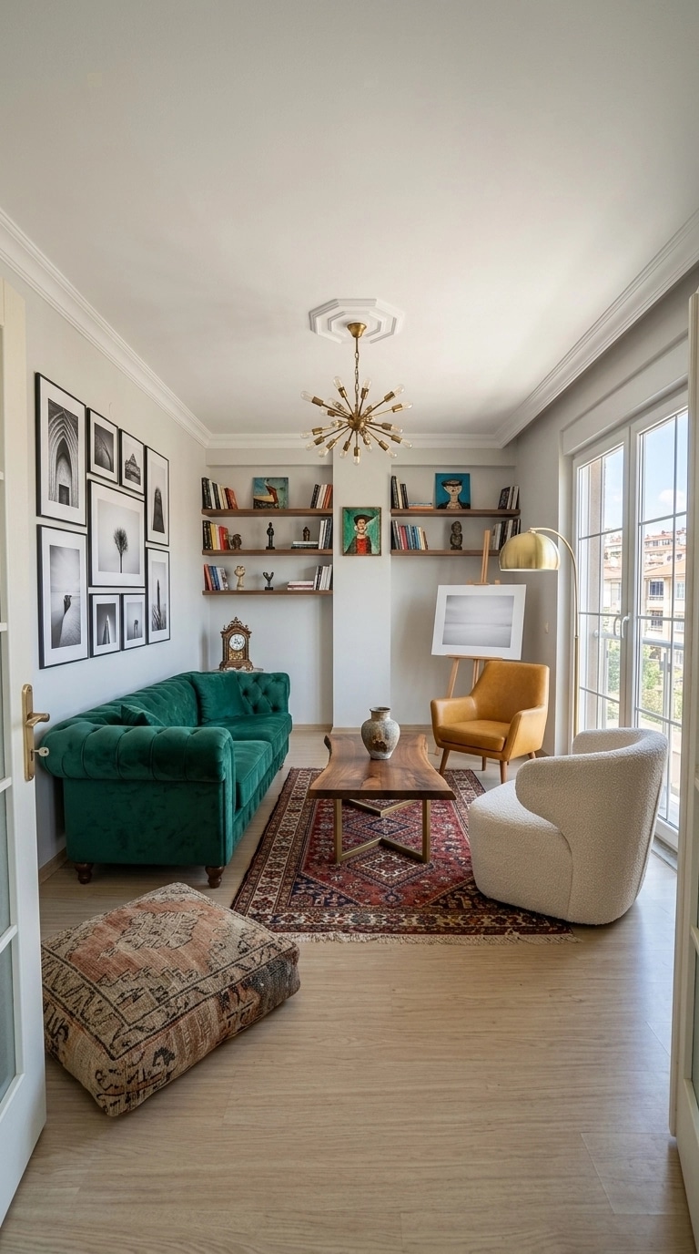 Interior design in Eclectic style — Living Room by GenRoom AI