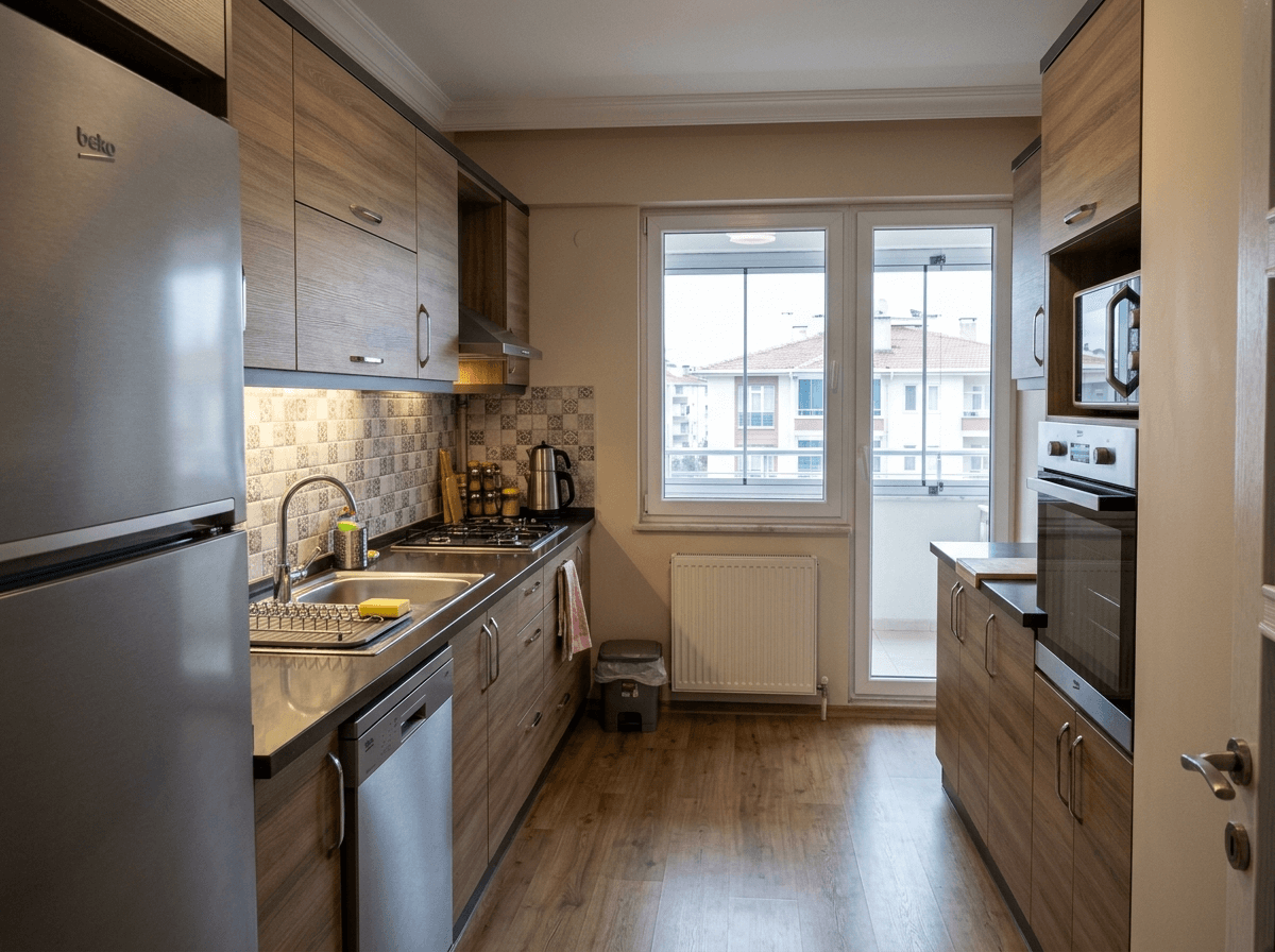 Kitchen interior in no_style style — photo by GenRoom AI