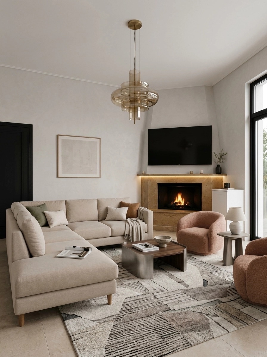 Interior design in Contemporary style — Living Room by GenRoom AI