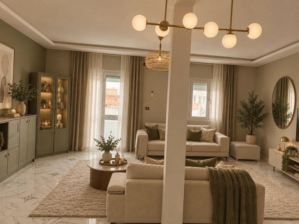 Interior design in Minimalism style — Living Room by GenRoom AI