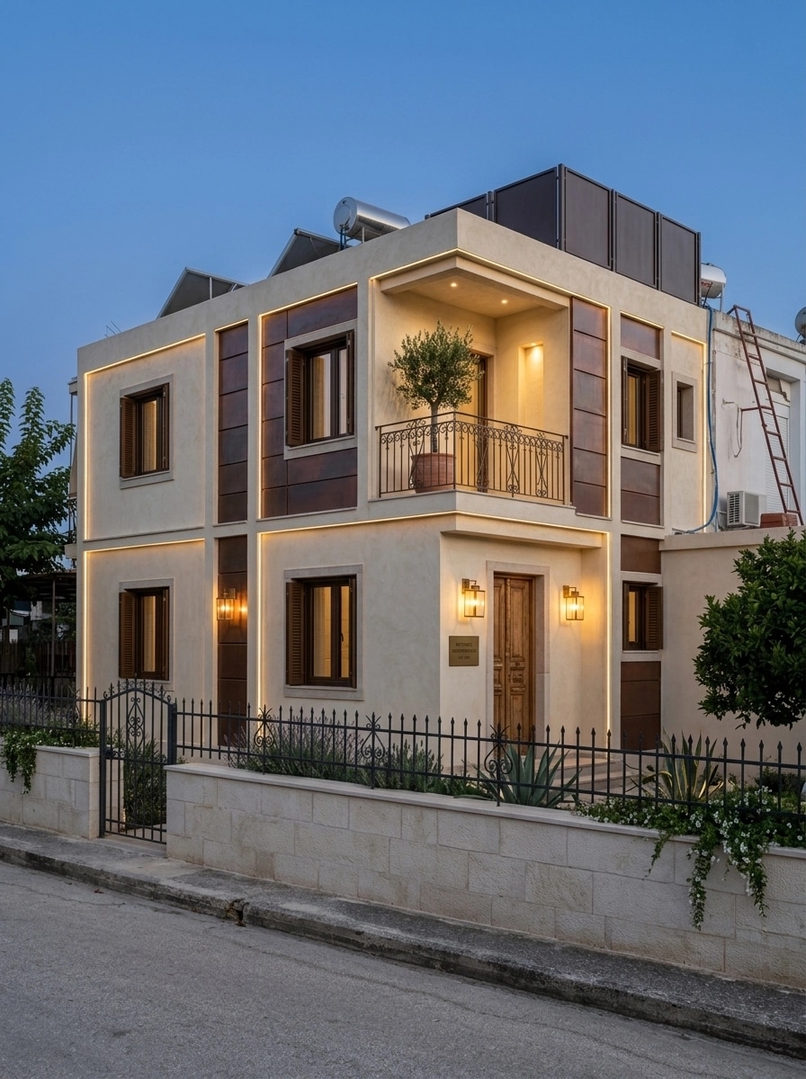 Mediterranean Facade Facade design — facade photo by GenRoom AI
