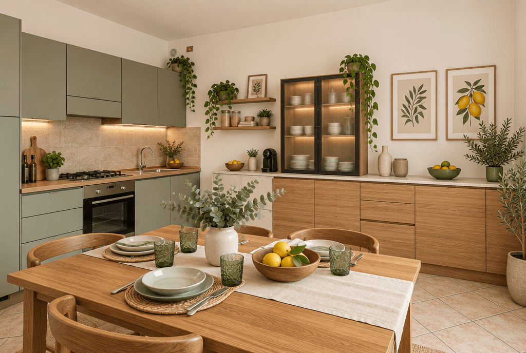 Interior design in Contemporary style — Kitchen by GenRoom AI