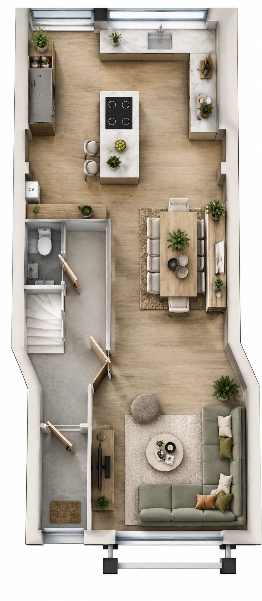 Interior design in Contemporary style — Living Room by GenRoom AI