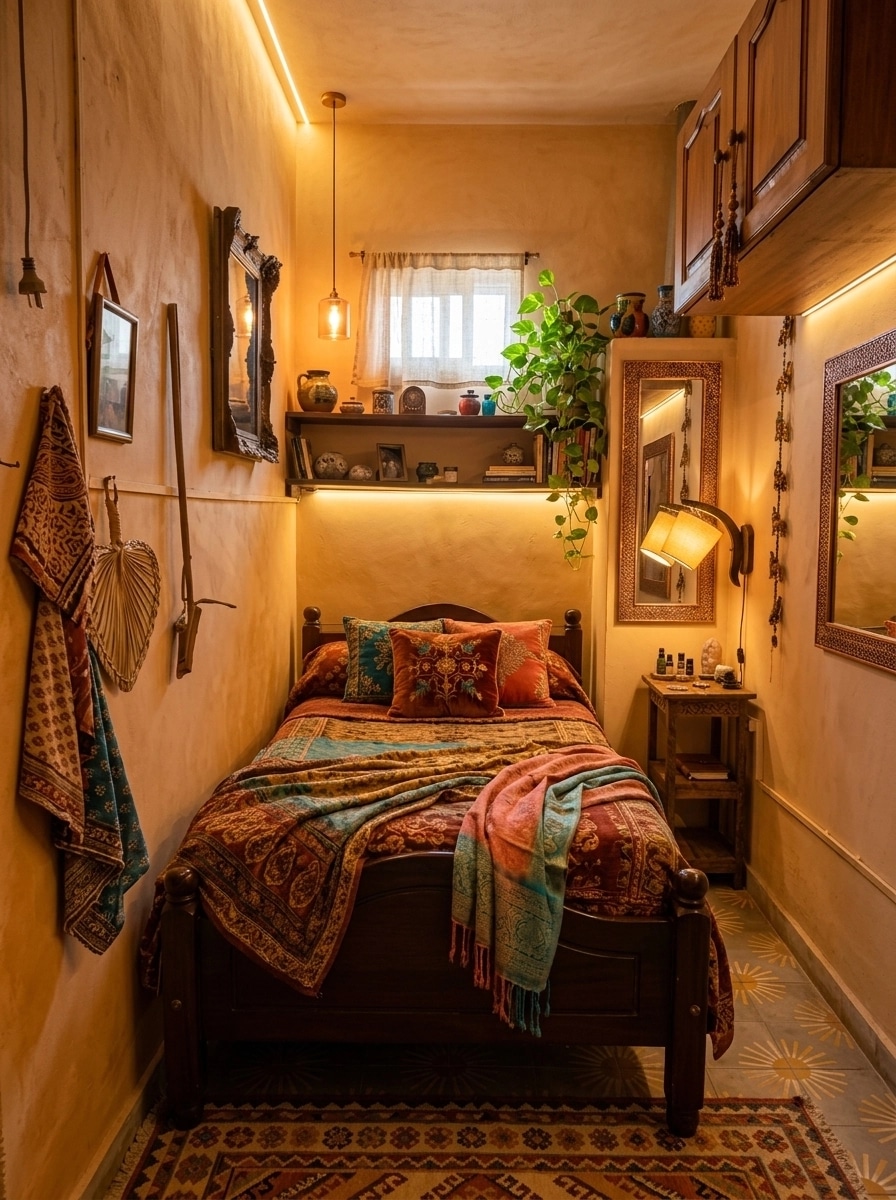 Interior design in Bohemian style — Bedroom by GenRoom AI