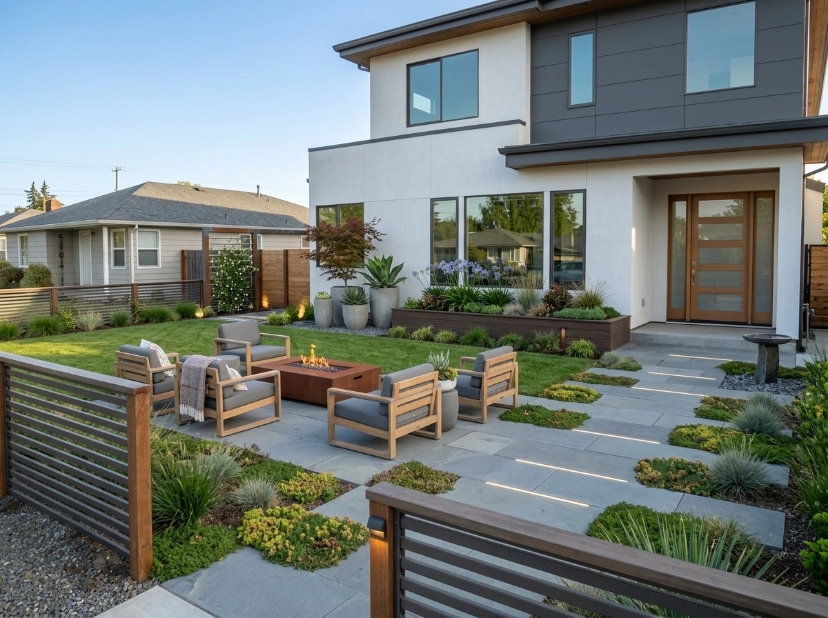Landscape design in Contemporary Yard style — Yard by GenRoom AI