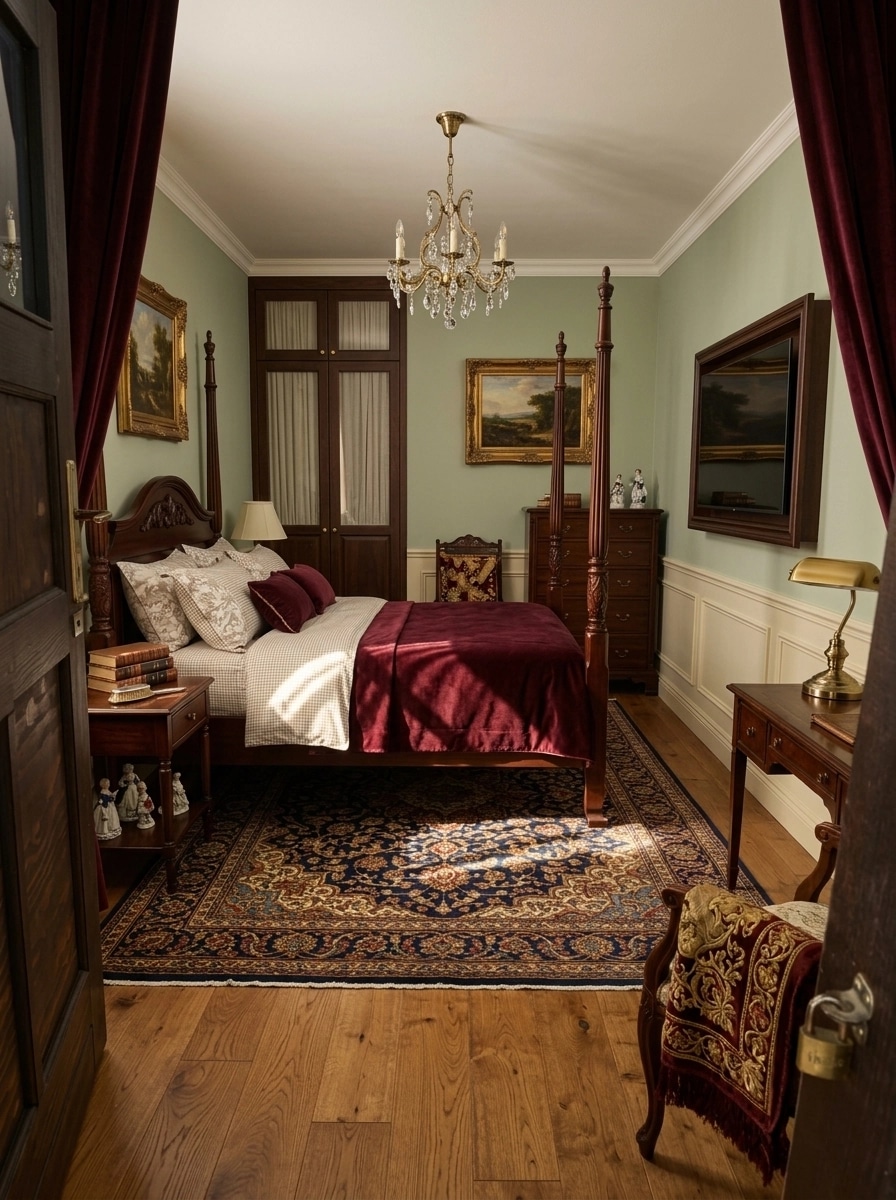 British Bedroom design — interior photo by GenRoom AI
