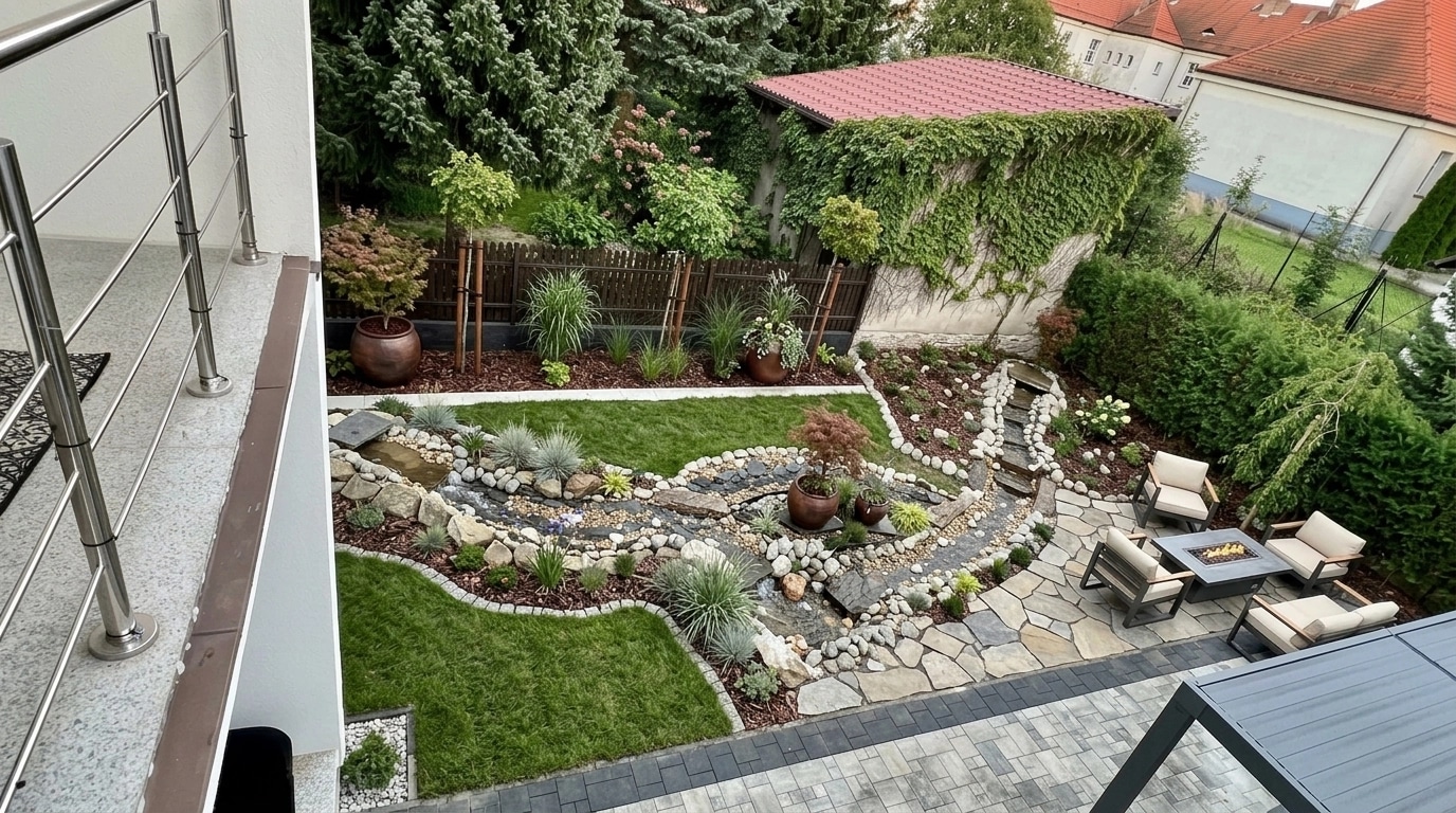 Yard design in no_style style — photo by GenRoom AI