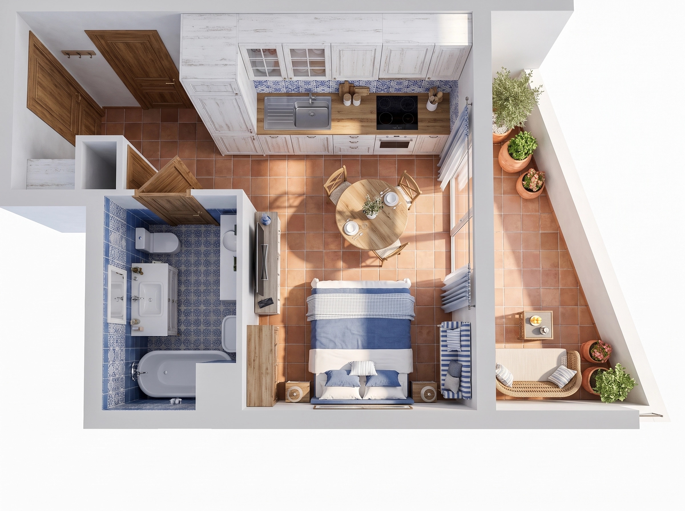 Interior design in Mediterranean style — Living Room by GenRoom AI