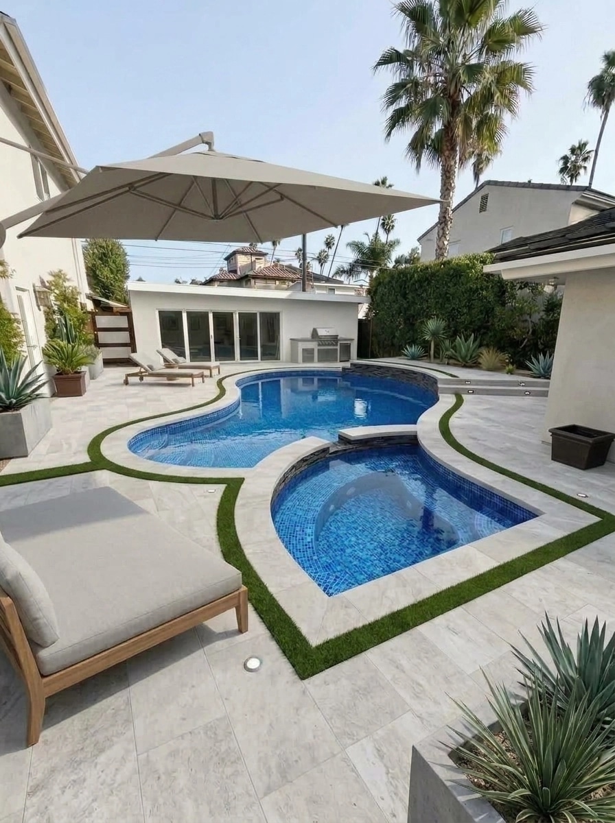 Landscape design in Minimalist Yard style — Yard by GenRoom AI