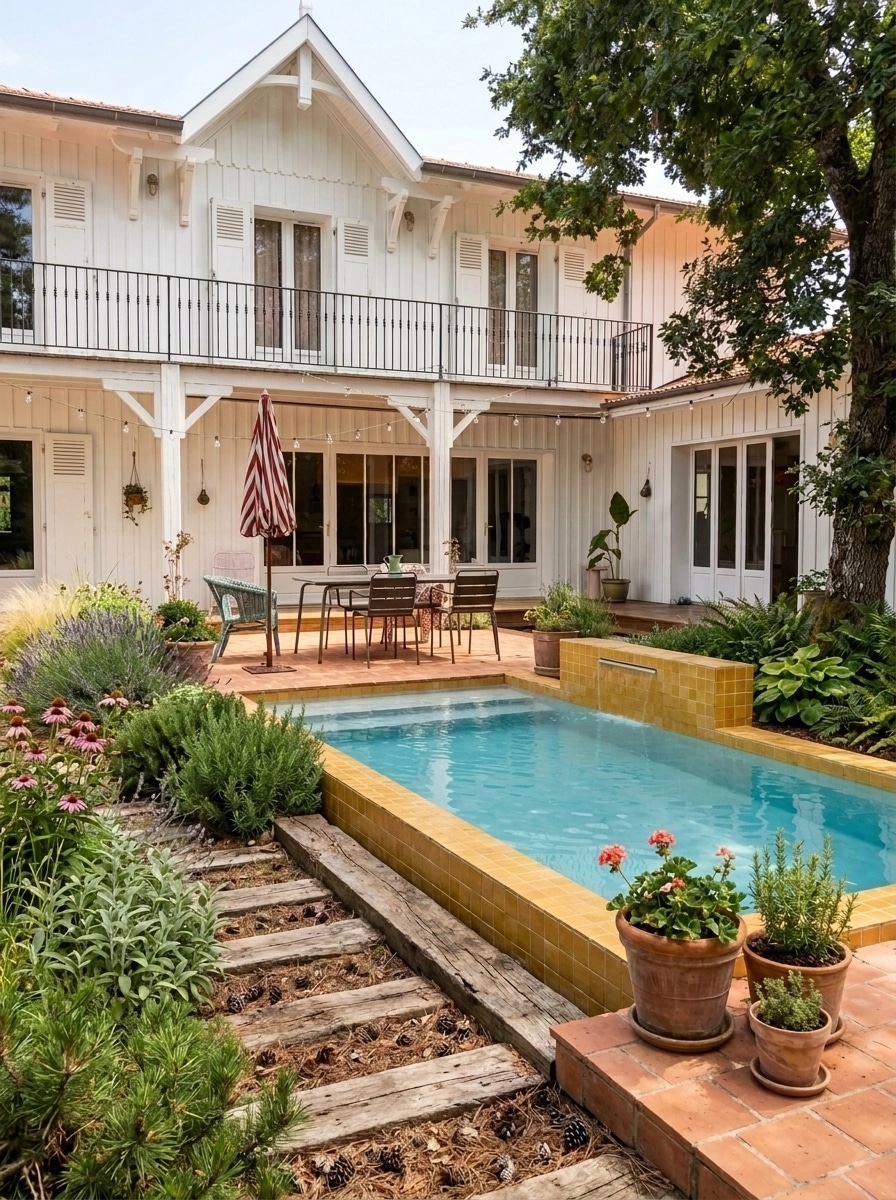 Country Rustic Garden Yard design — yard photo by GenRoom AI