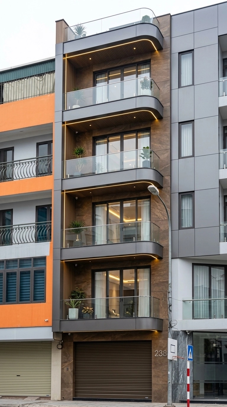Contemporary Facade Facade design — facade photo by GenRoom AI