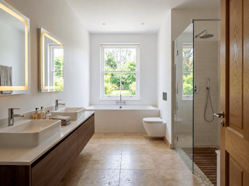 Bathroom interior in no_style style — photo by GenRoom AI
