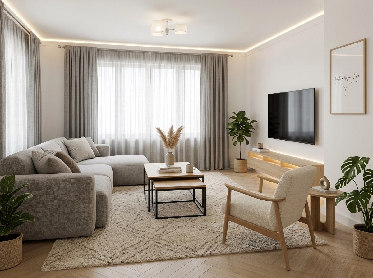 Scandinavian Living Room design — interior photo by GenRoom AI