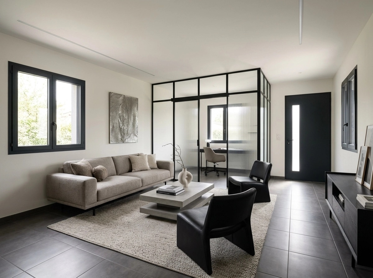 Minimalism Living Room design — interior photo by GenRoom AI