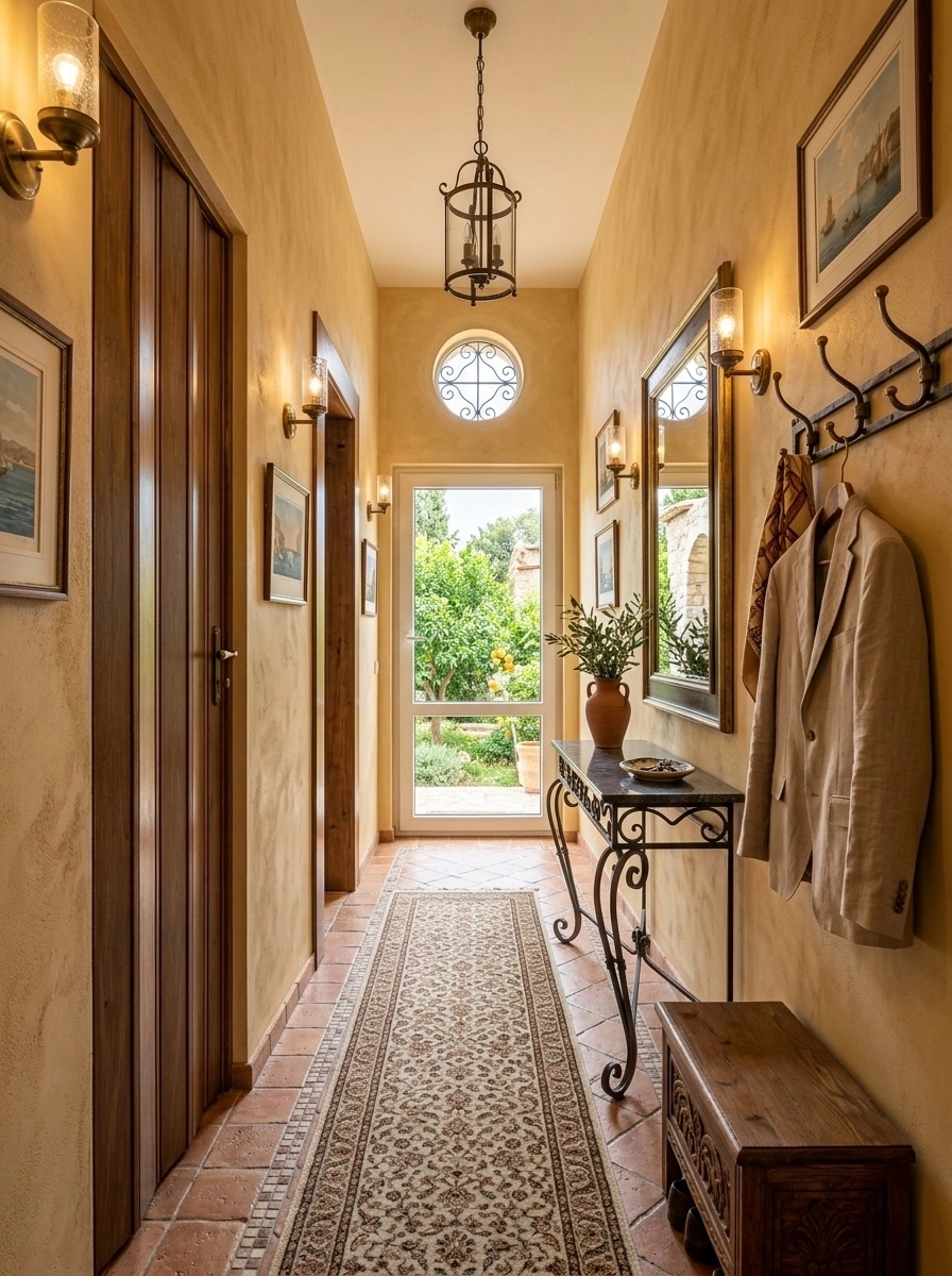 Interior design in Mediterranean style — Hallway by GenRoom AI