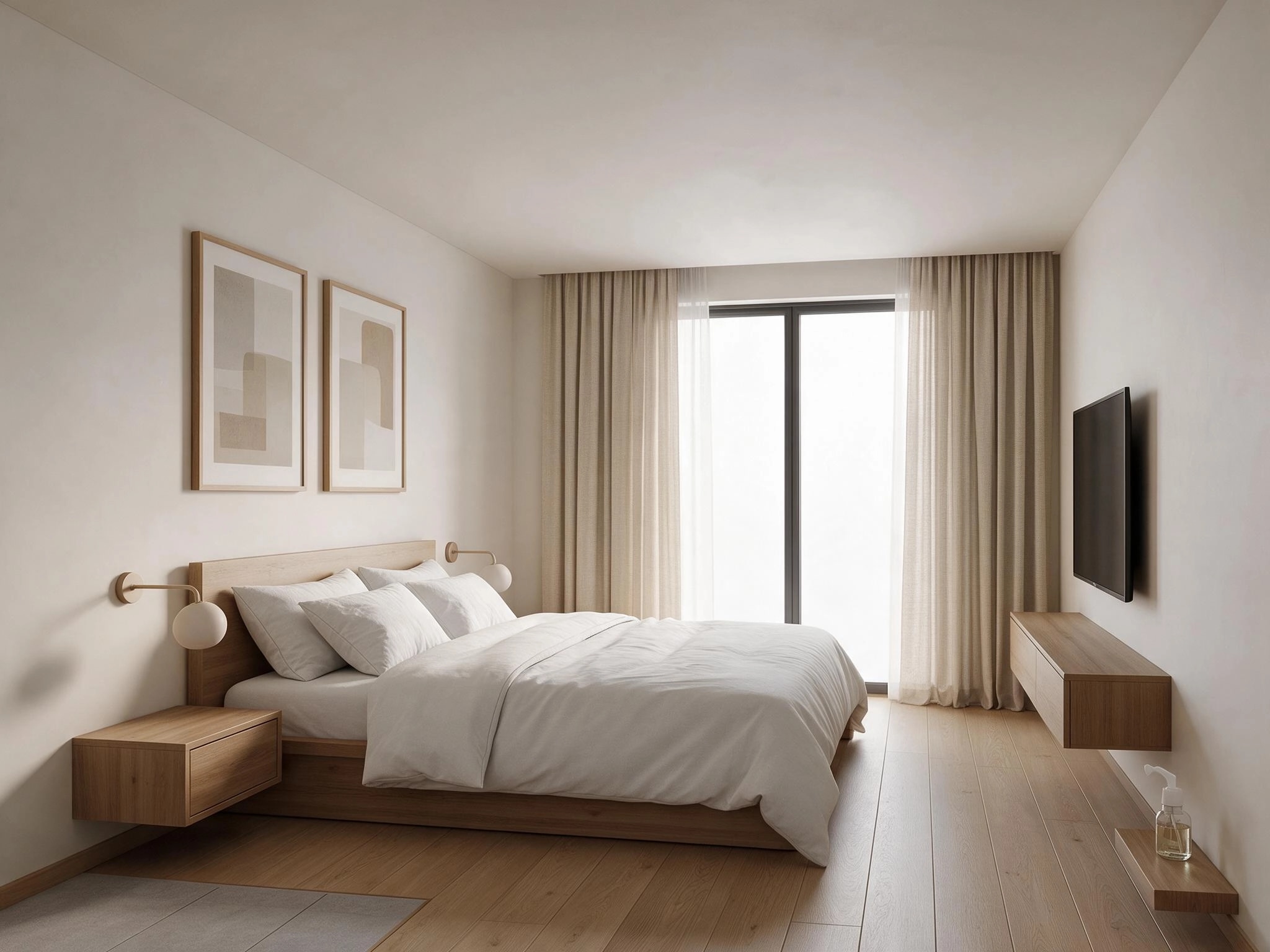 Minimalism Bedroom design — interior photo by GenRoom AI