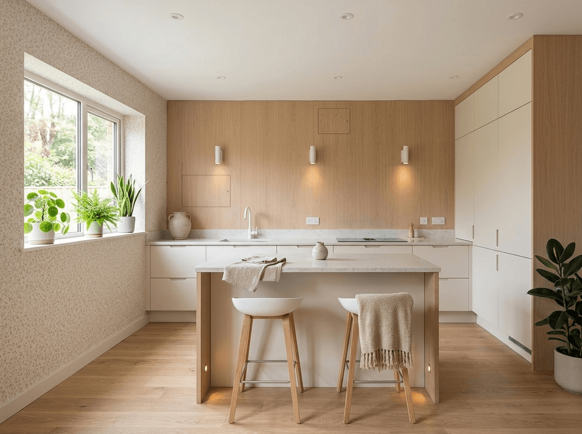 Diseño de interiores en estilo Minimalism — Cocina por GenRoom AI
