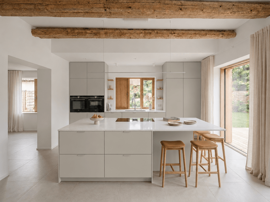 Minimalism Kitchen design — interior photo by GenRoom AI