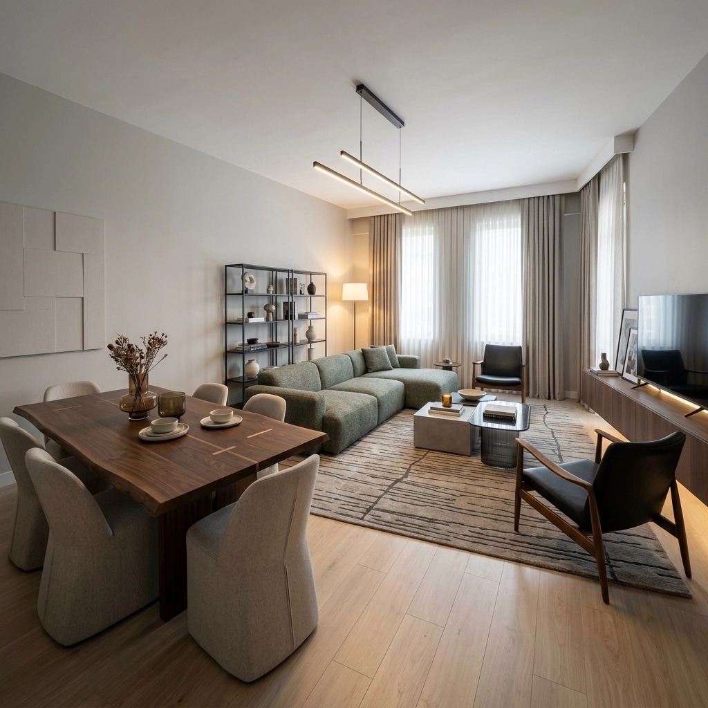 Interior design in Contemporary style — Living Room by GenRoom AI