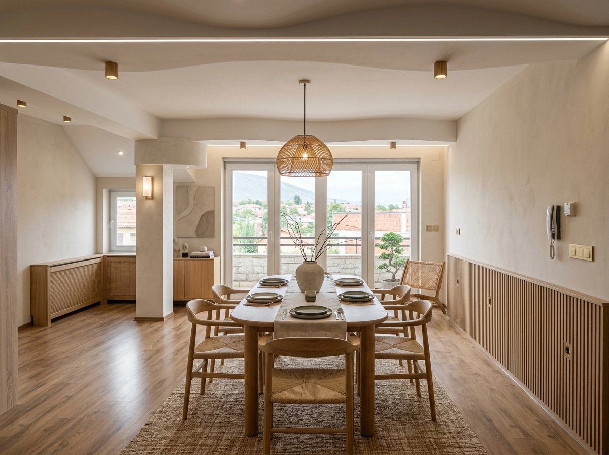 Interior design in Japandi style — dining_room by GenRoom AI