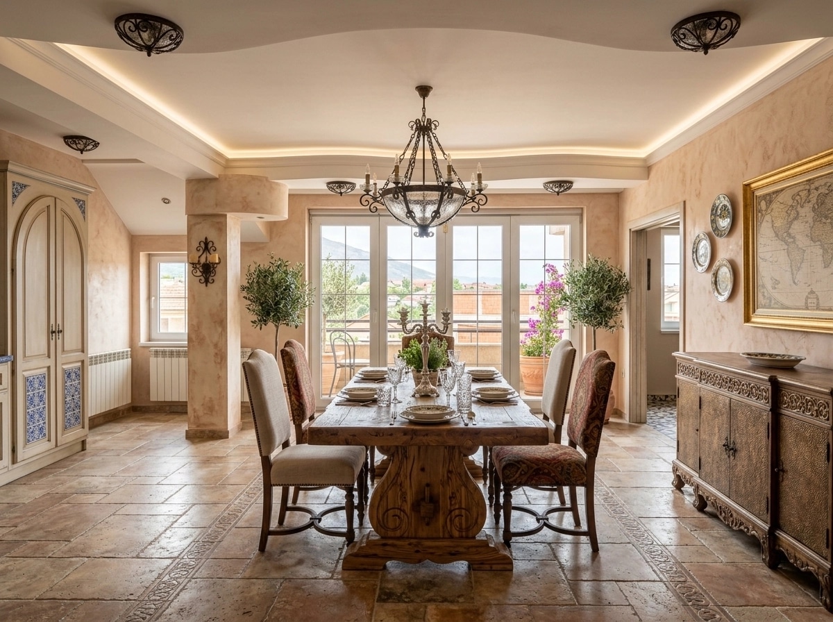 Diseño de interiores en estilo Mediterranean — dining_room por GenRoom AI