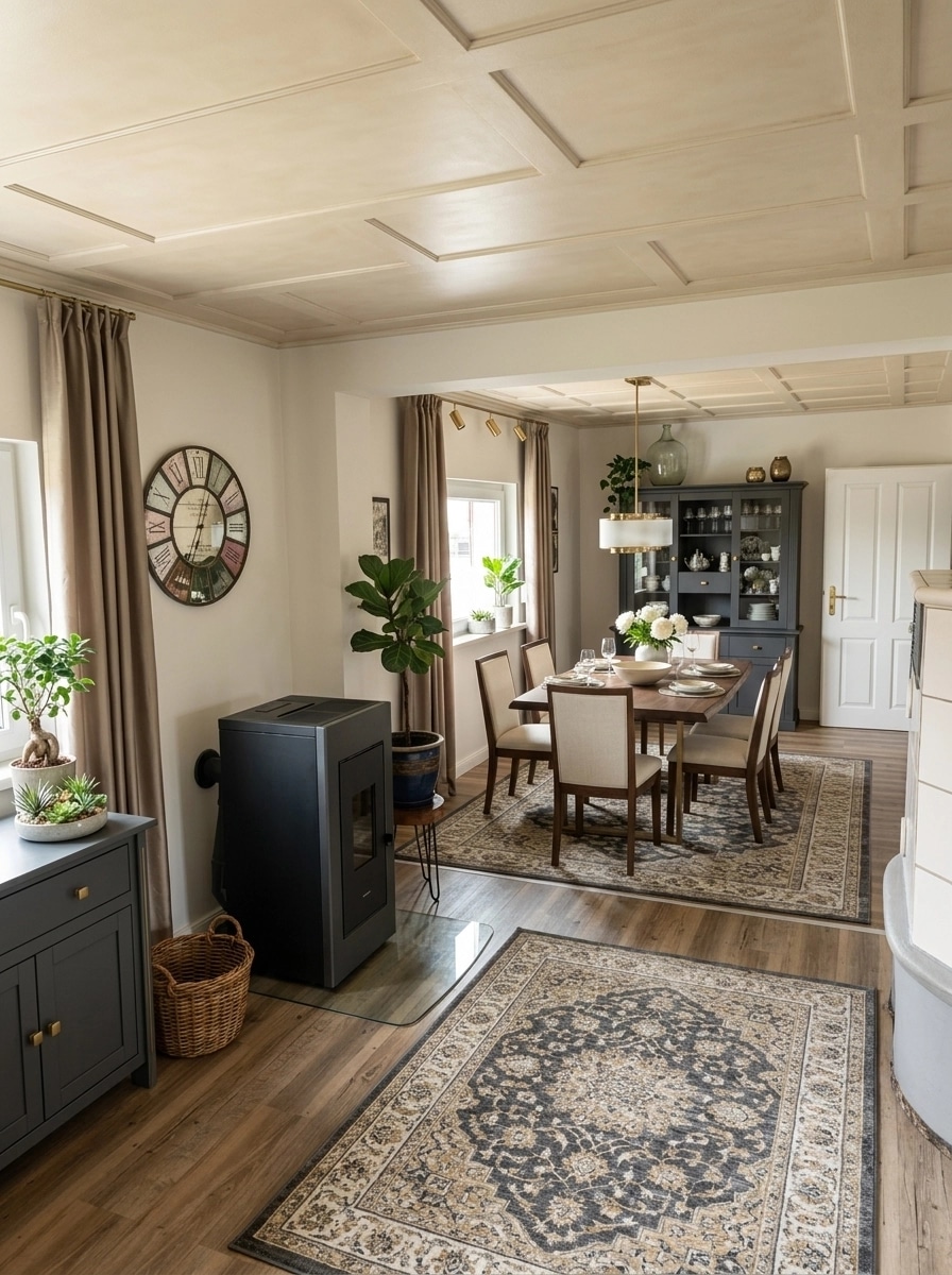 Interior design in Transitional style — dining_room by GenRoom AI