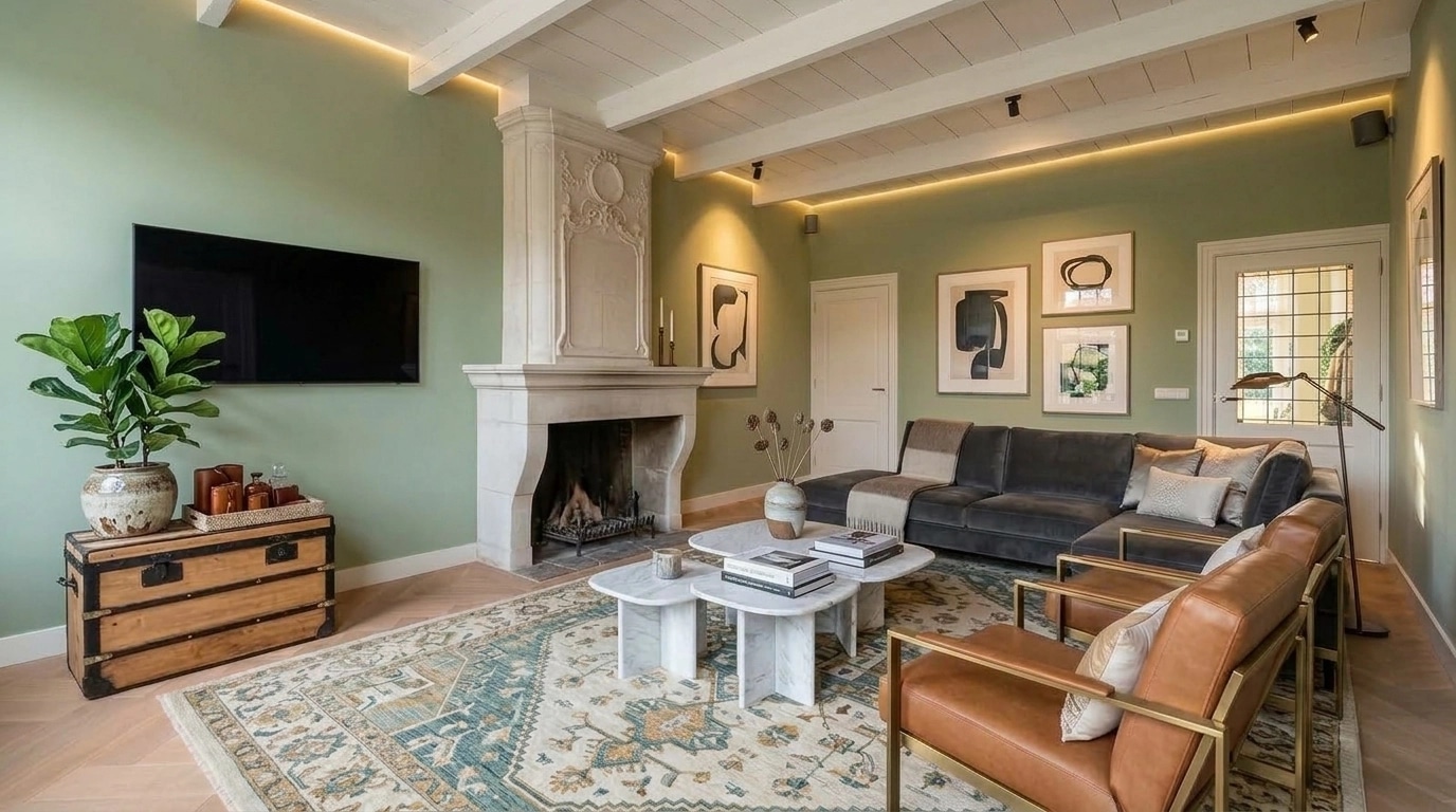 Interior design in Contemporary style — Living Room by GenRoom AI
