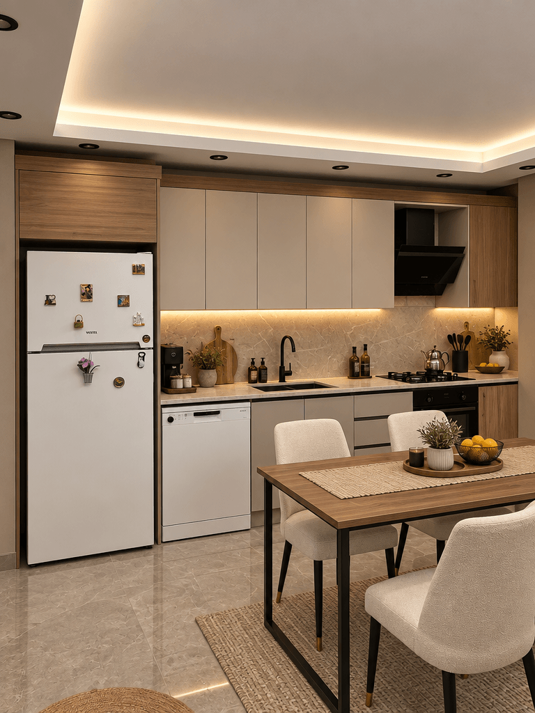 Interior design in Contemporary style — Kitchen by GenRoom AI