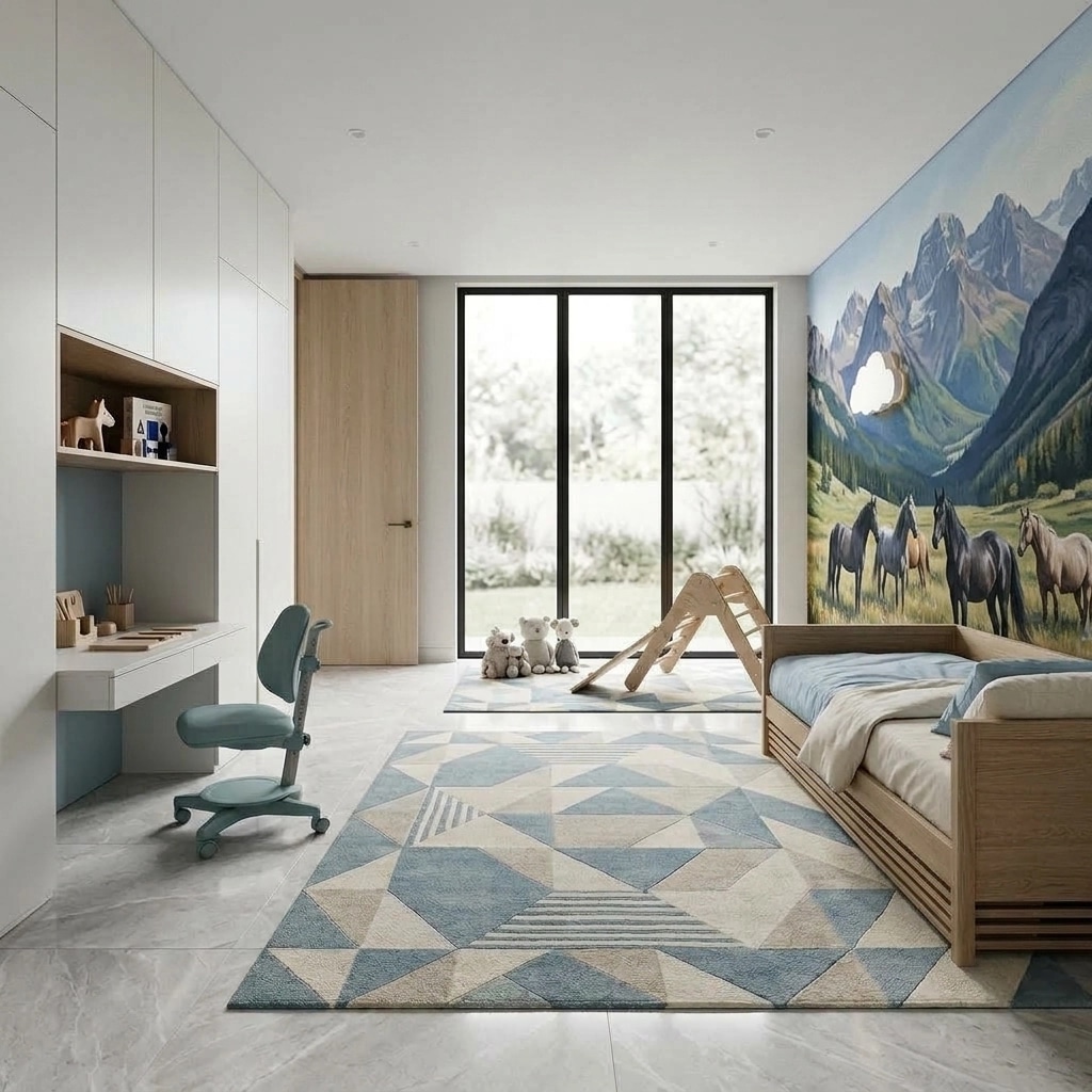 Minimalism Quarto Infantil design — interior photo by GenRoom AI