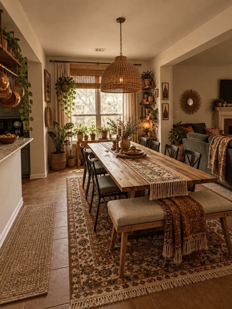 Design de interiores em estilo Bohemian — dining_room por GenRoom AI