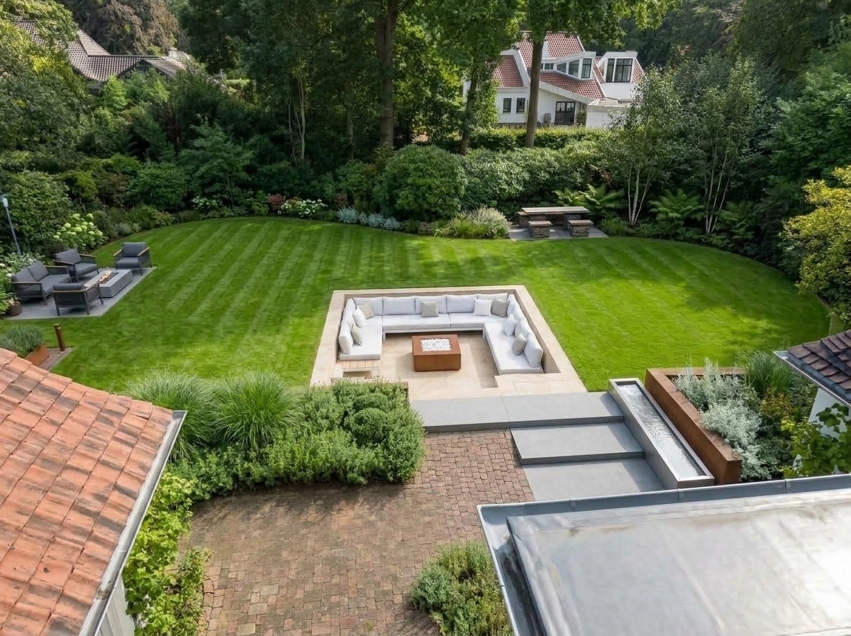 Landscape design in Contemporary Yard style — Yard by GenRoom AI