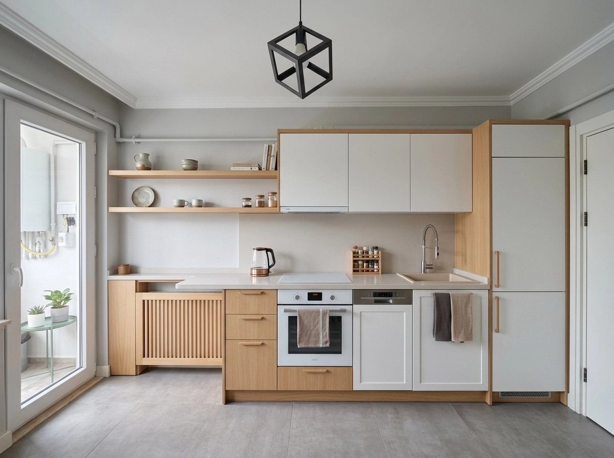 Interior design in Scandinavian style — Kitchen by GenRoom AI