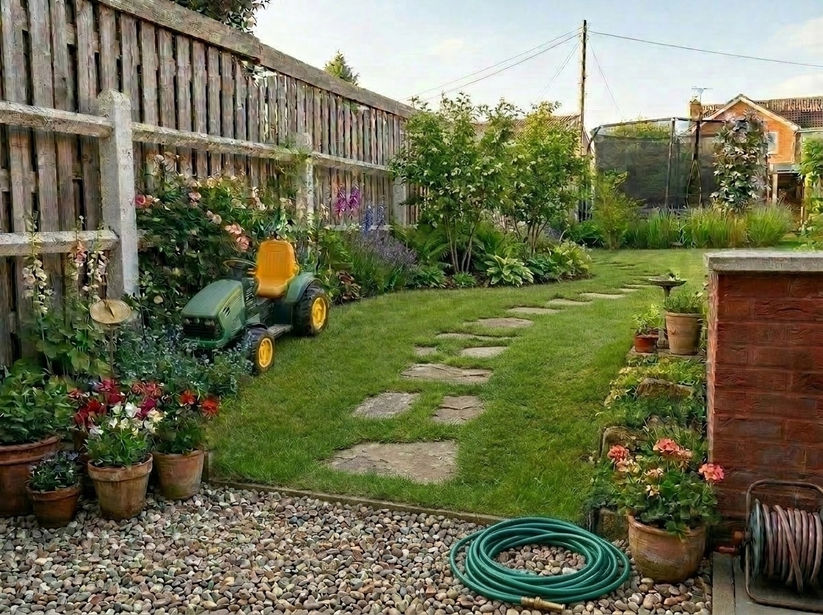Landscape design in English Cottage Garden style — Yard by GenRoom AI