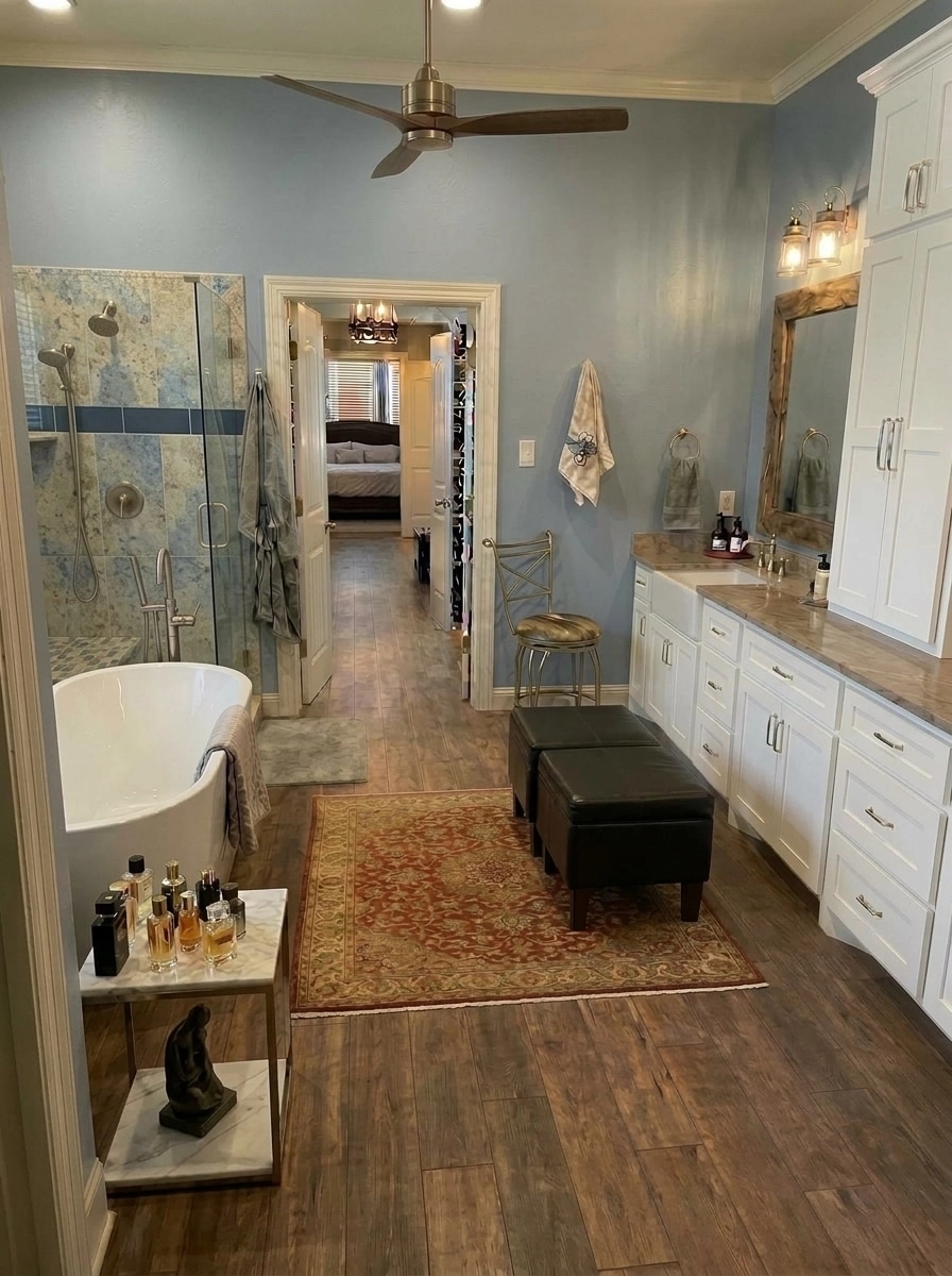 Modern Farmhouse Bathroom design — interior photo by GenRoom AI