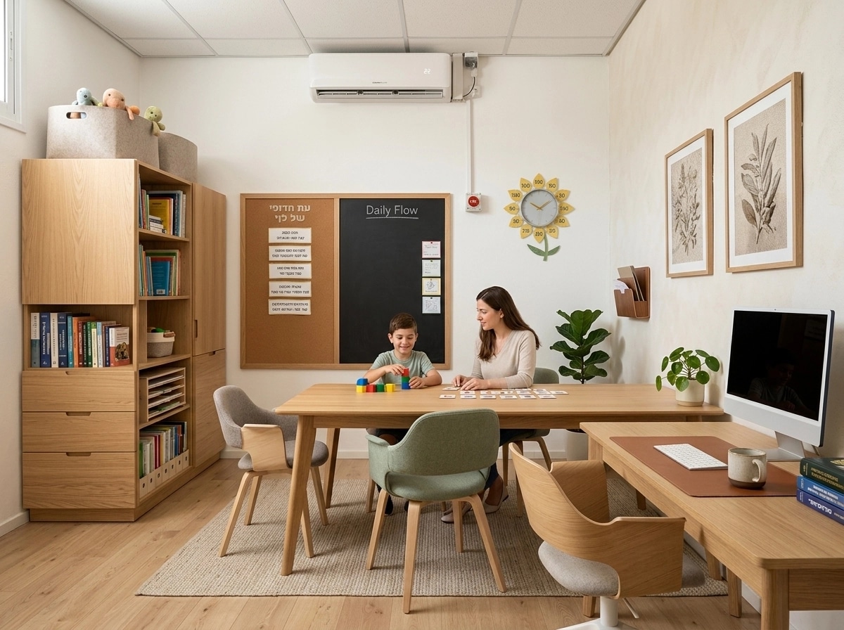 Interior design in Scandinavian style — home_office by GenRoom AI