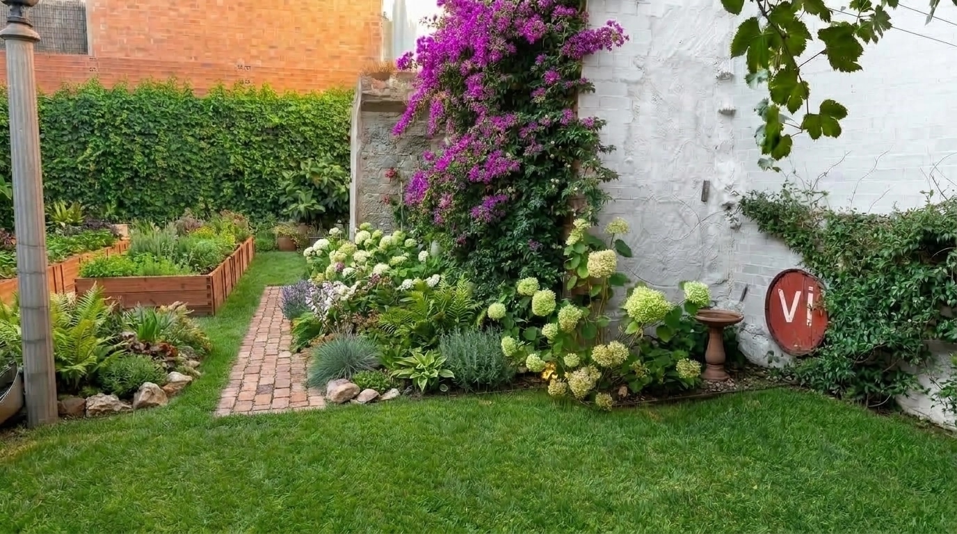Landscape design in Eco Natural Garden style — Yard by GenRoom AI