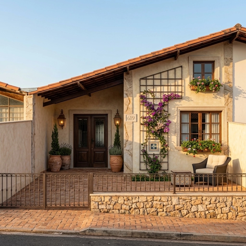 Mediterranean Facade Facade design — facade photo by GenRoom AI