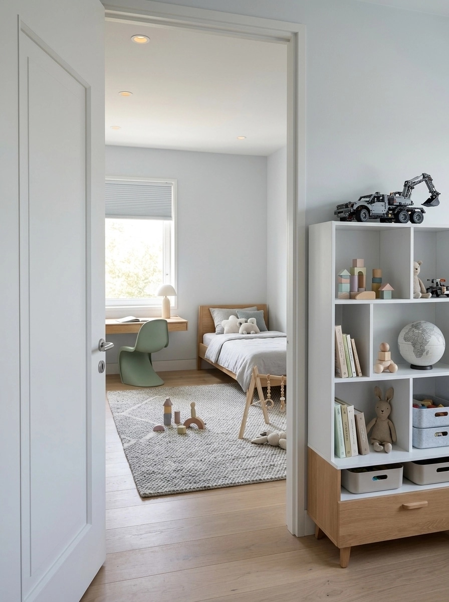 Minimalism Camera dei Bambini design — interior photo by GenRoom AI