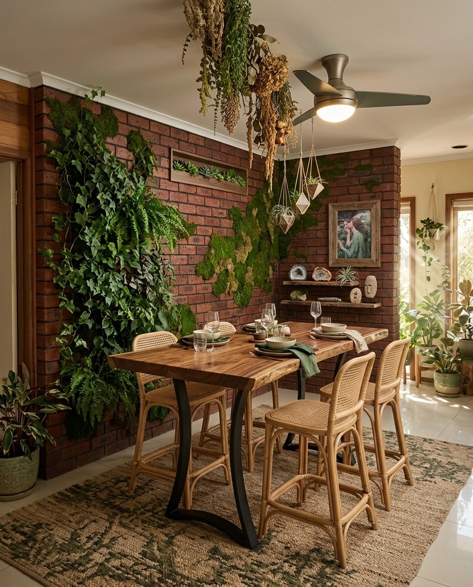Design d'interni in stile Biophilic — dining_room di GenRoom AI