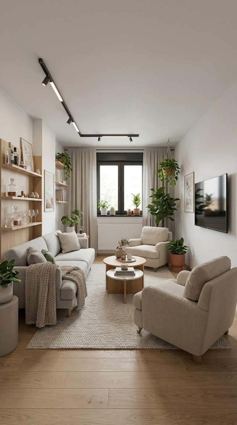 Scandinavian Living Room design — interior photo by GenRoom AI