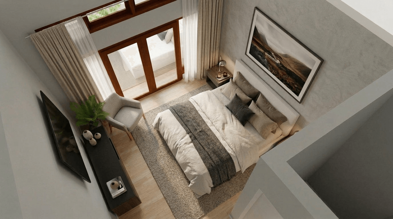 ออกแบบภายในในสไตล์ Contemporary — ห้องนอน โดย GenRoom AI