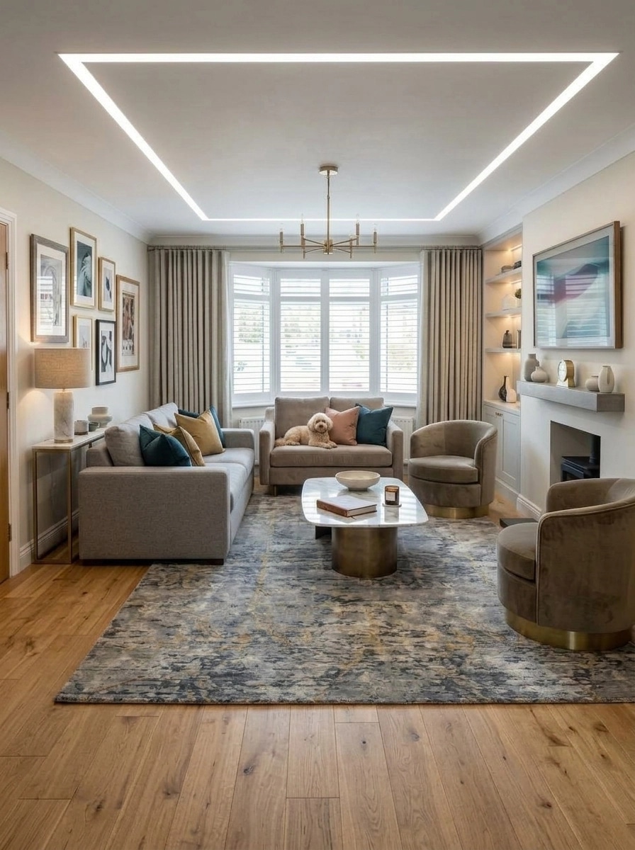 Interior design in Contemporary style — Living Room by GenRoom AI