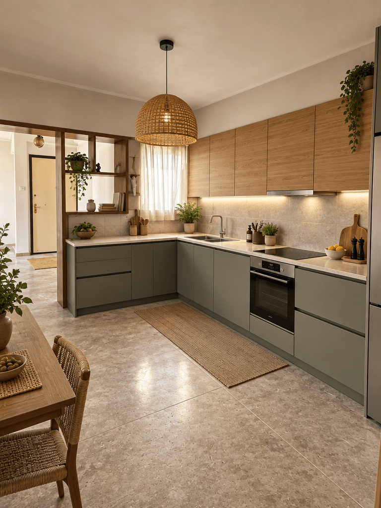 Interior design in Contemporary style — Kitchen by GenRoom AI
