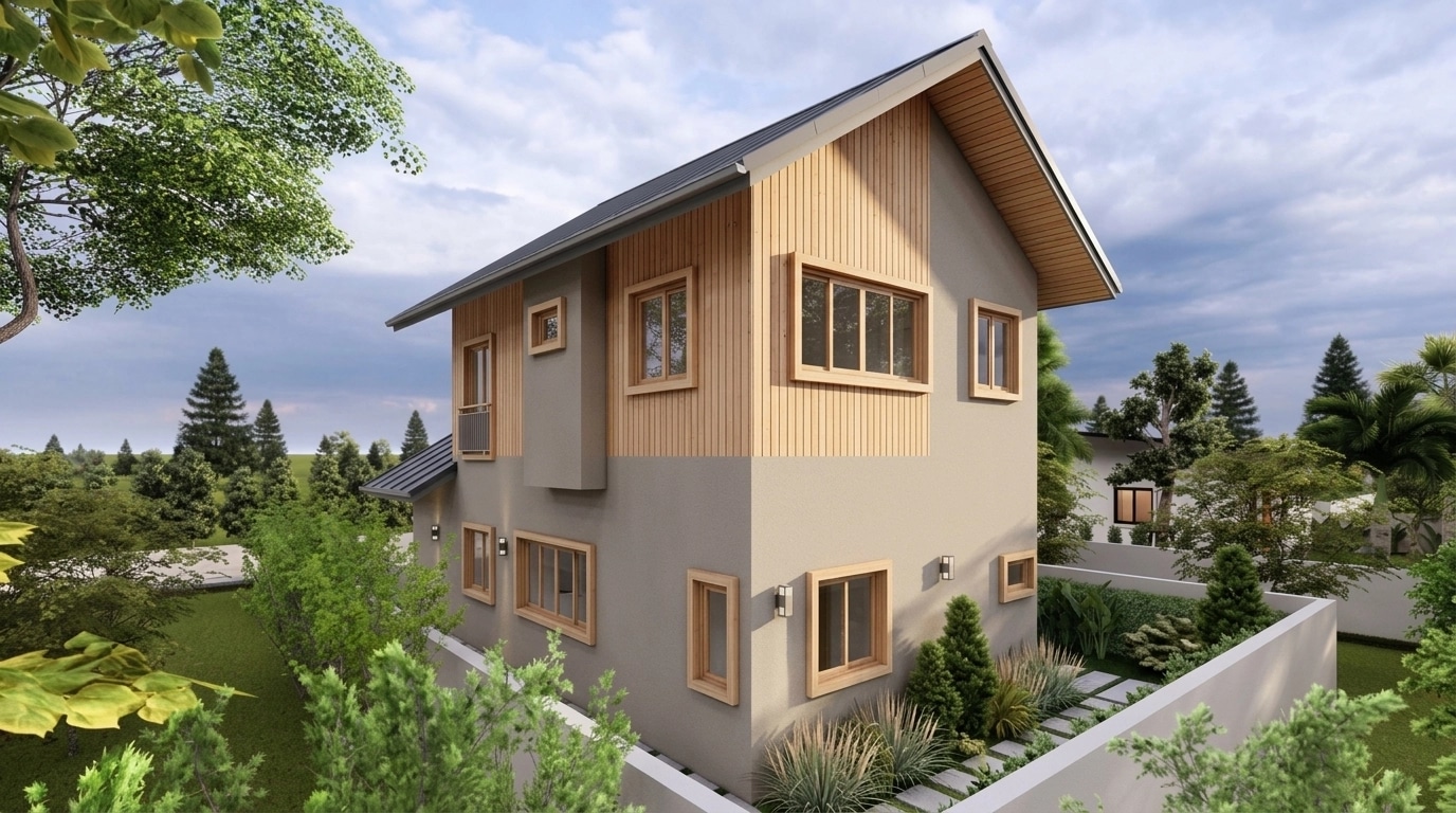 Scandinavian Facade Facade design — facade photo by GenRoom AI