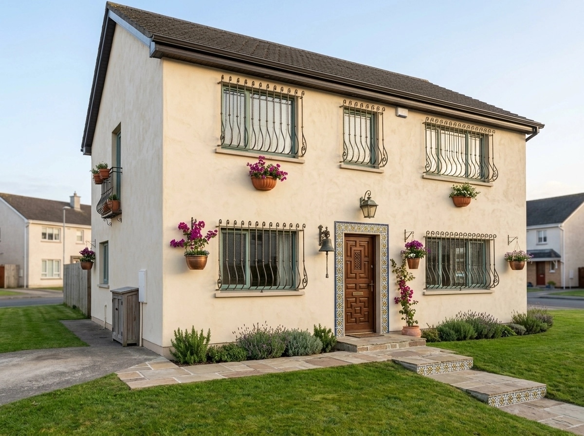 Cephe tasarımı Mediterranean Facade stili — Cephe GenRoom AI